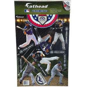 New Fathead MLB Colorado Rockies Baseball Sport Team Wall Sticker Decals